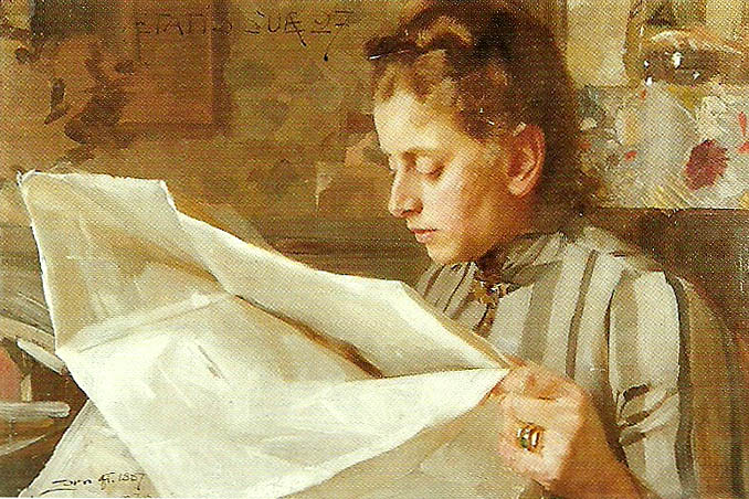 Anders Zorn emma zorn lasande